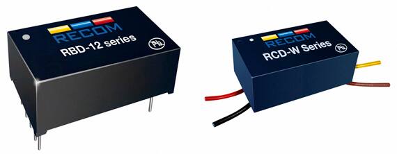 RECOM Power’s RBD-12 and RCD-W series